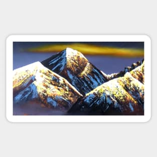 Panoramic Night View Of Everest Mountain Sticker